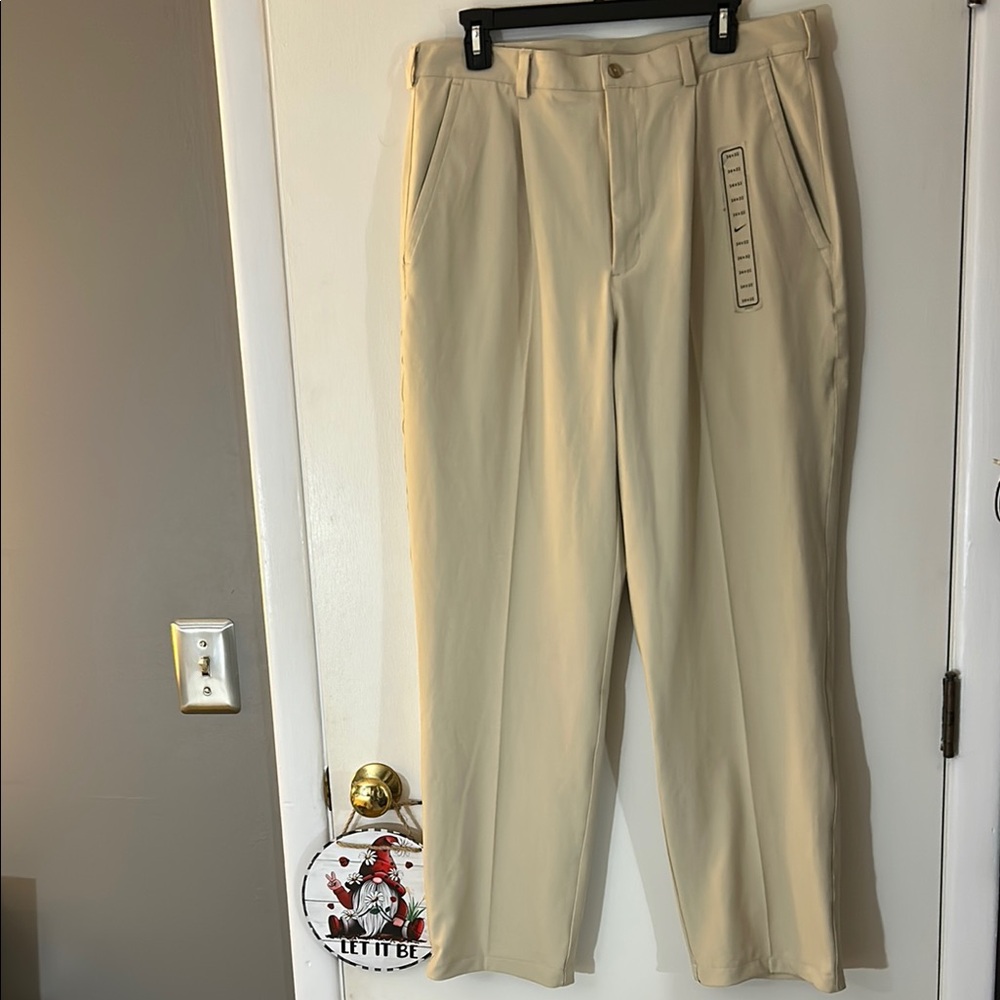 Nike Tan Chinos Lightweight Cotton Straight-Leg